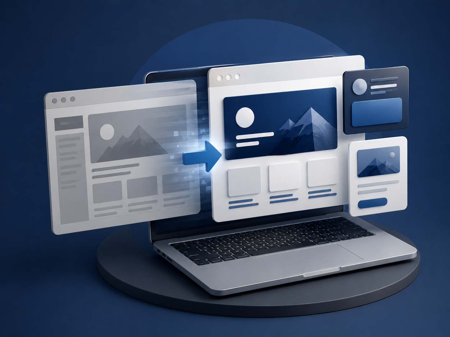 Website redesign service for outdated small business websites